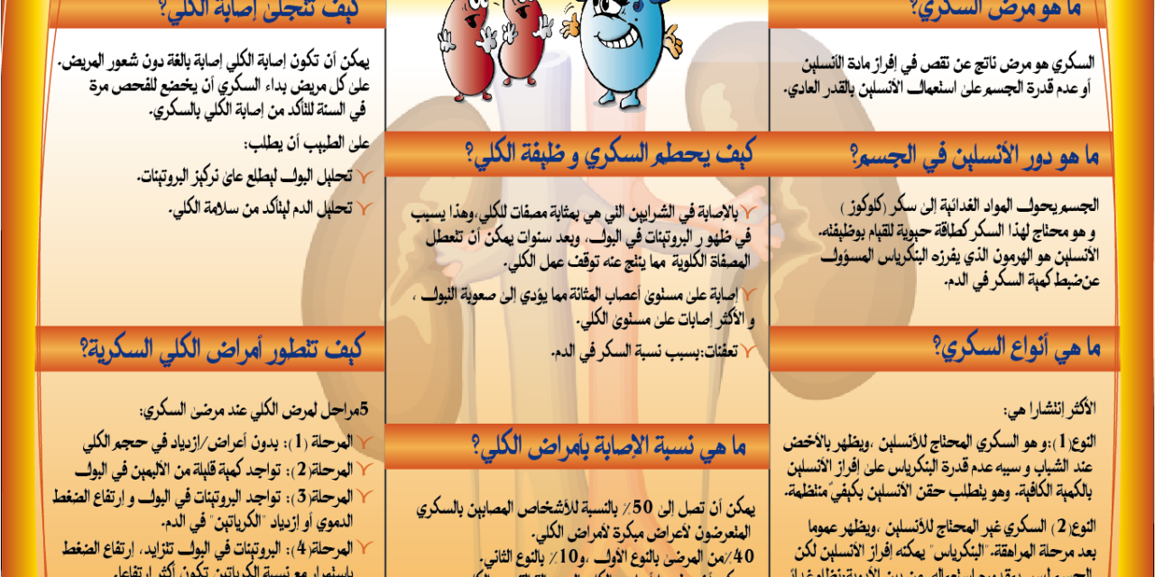 Dépliant: Reins et diabète WKD 2010 en arabe