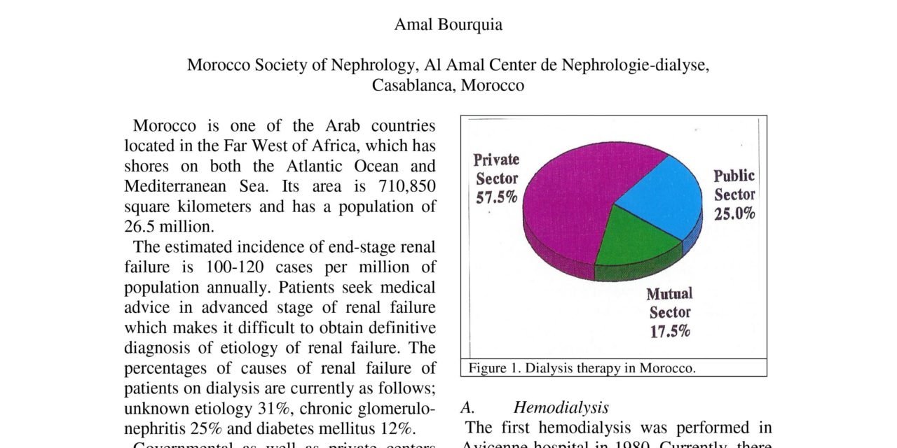 Renral Replacement therapy in Morocco